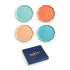 LET'S PARTY DECAGON PLATES SET OF 4