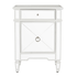 CLAUDETTE WHITE BEDROOM SIDE TABLE