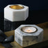 MARBLE HEXAGONAL TEA-LIGHT HOLDER