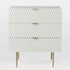 WHITE RETRO CHEST OF DRAWERS