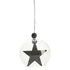 GLASS STAR ORNAMENT (SET OF 2)