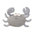 KNITTED TOY CRAB GREY