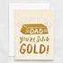 SOLID GOLD DAD CARD
