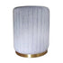 GATSBY VELVET AND BRASS STOOL