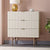 WHITE RETRO CHEST OF DRAWERS