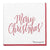 RED AND WHITE MERRY CHRISTMAS NAPKIN