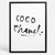 COCO 40X50 CM FRAMED