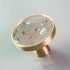 SILVER JADE SHELL BUTTON KNOB