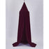 WINE RED COTTON KIDS BED CANOPY