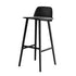 BLACK LILA WOOD STOOL