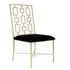 DAVID SILVER/BLACK DINNING CHAIR