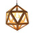 LARGE WOODEN HEX LIGHT