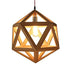 LARGE WOODEN HEX LIGHT