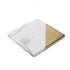 WHITE AND GOLD SQUARE COASTER