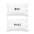 MR + MRS CREAM LINEN PILLOWCASE