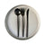 BLACK MODERN CUTLERY SET 3PCS